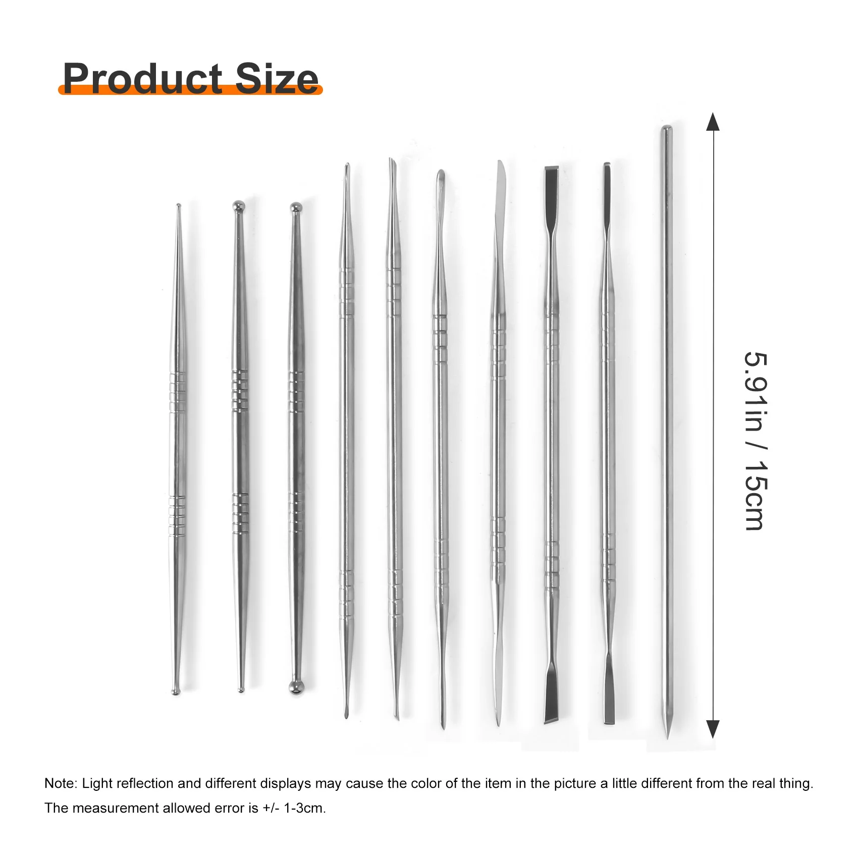 AA76-10Pcs Stainless Steel Clay Sculpture Engrave Tools For Modeling Carving Crafts Sculpting Tools