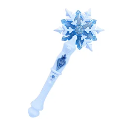 Snow Wand Light Up Snowflake Toy Dress-up Kids Girl Toys Cosplay Fairies Girls Basket