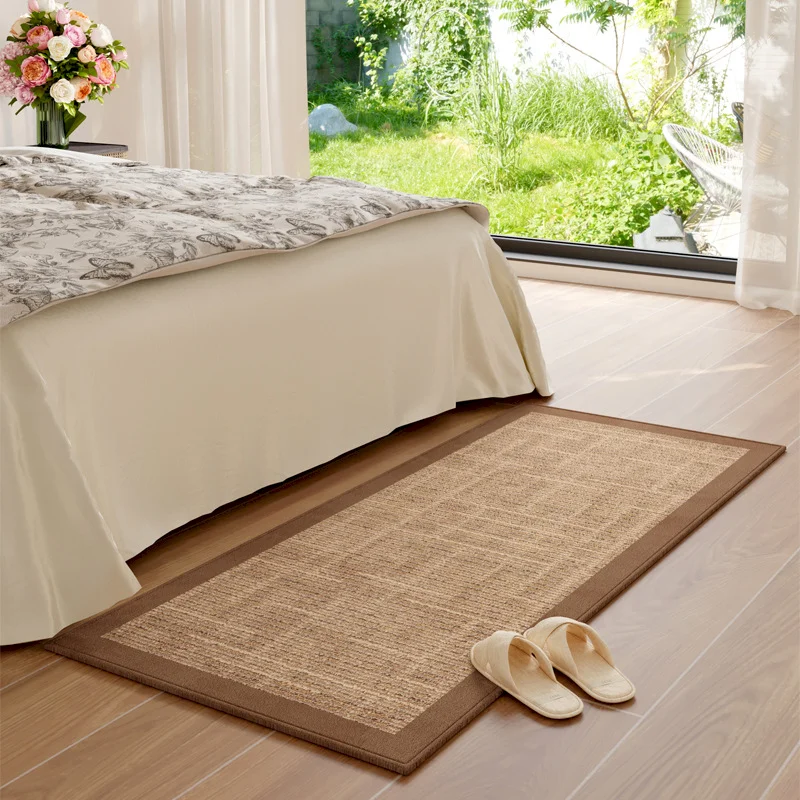 VIKAMA Retro Geometric Anti Slip Carpet Wheel Texture Carpet Suitable For Bedside, Bedroom, Living Room,Corridor Home Decoration
