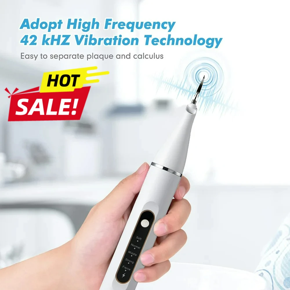 

Ultrasonic Electric Tooth Cleaner Dental Scaler 5 Modes Calculus Remover Teeth Whitening Tartar Plaque Stain Cleaning Tool