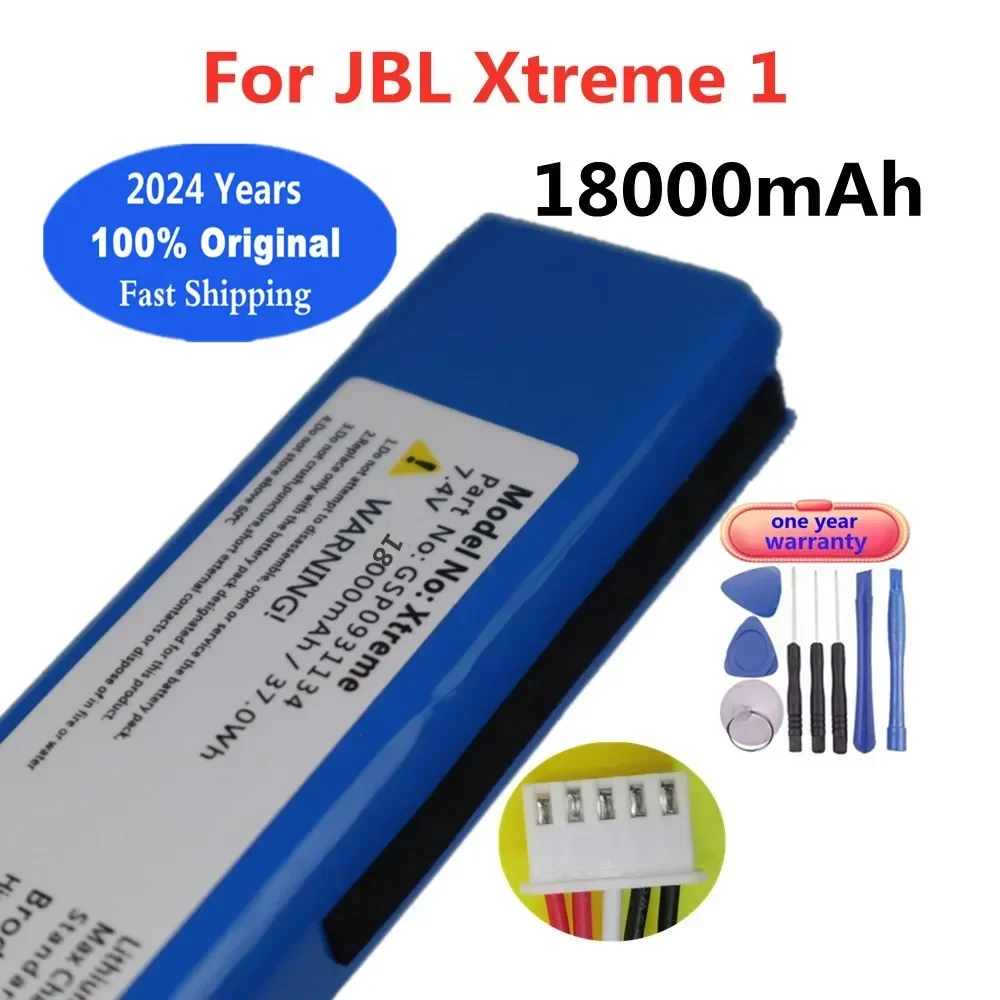 2024 Years New Original Player Battery 18000mAh for JBL Xtreme 1 Xtreme1 GSP0931134 Wireless Bluetooth Speaker Bateria Battery