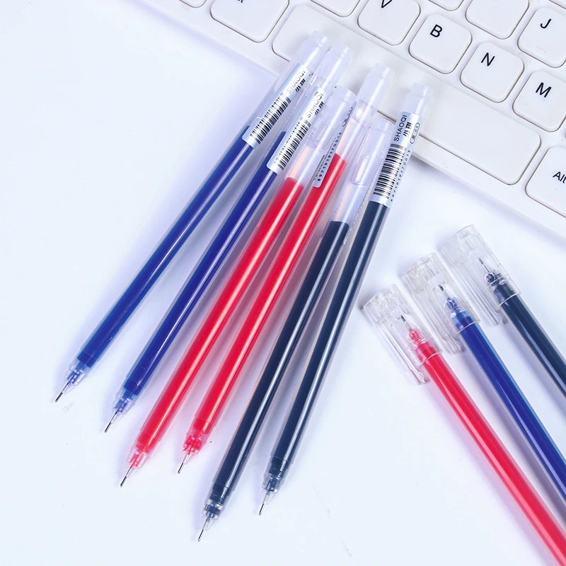 1/10Pcs Gel Pen 0.5mm Black Blue Red Ink Pen Maker Pen Student Writing Stationery Supply