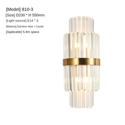 Wall Light Crystal Led Sconce Indoor Lighting For Restaurant Hotel Bar Bedroom Living Room Bedside Staircase Wall Lamps