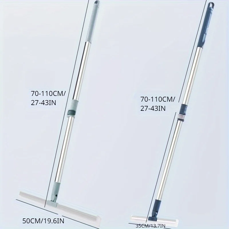 Silicone Floor Scraper Magic Broom Long Handle Multifunctional Easy To Clean Water Stains and Hair Essential Cleaning Tool