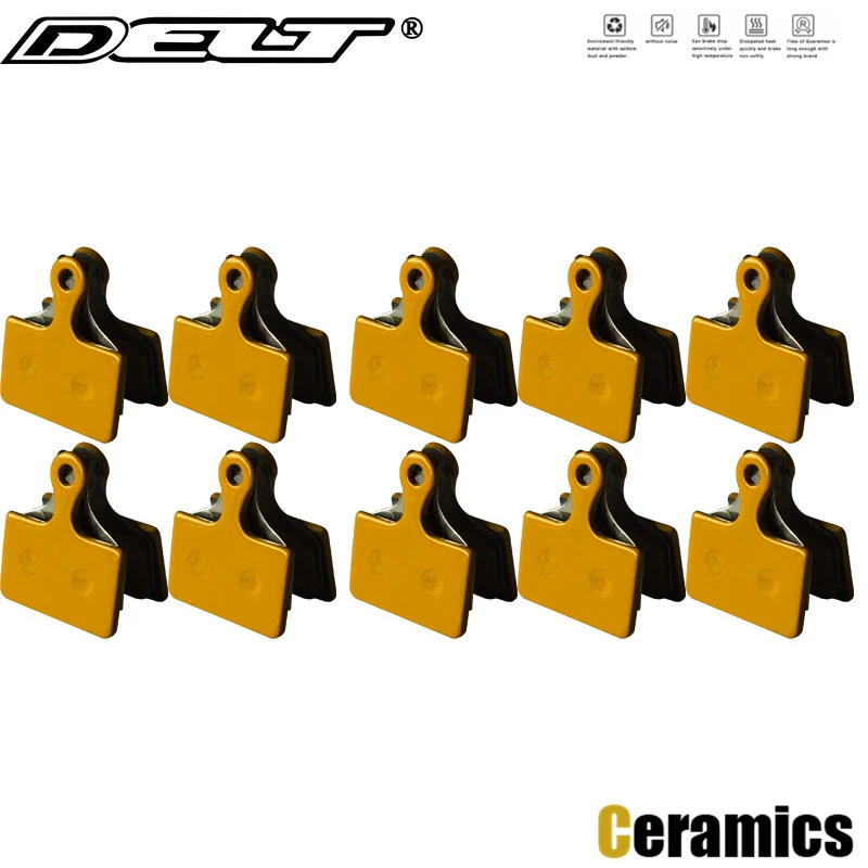 DELT 10 Pair Ceramics Bicycle Disc Brake Pads,For SHIMANO M9100,Ultegra,R8070,RS805,RS505,RS405,Hydraulic,GRX 11,K02S,Part