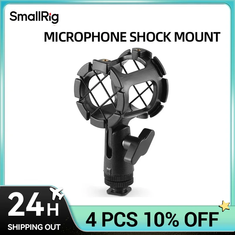 SmallRig Camera Universal Microphone Suspension Shock Mount for Camera Shoes and Boompoles - 1859