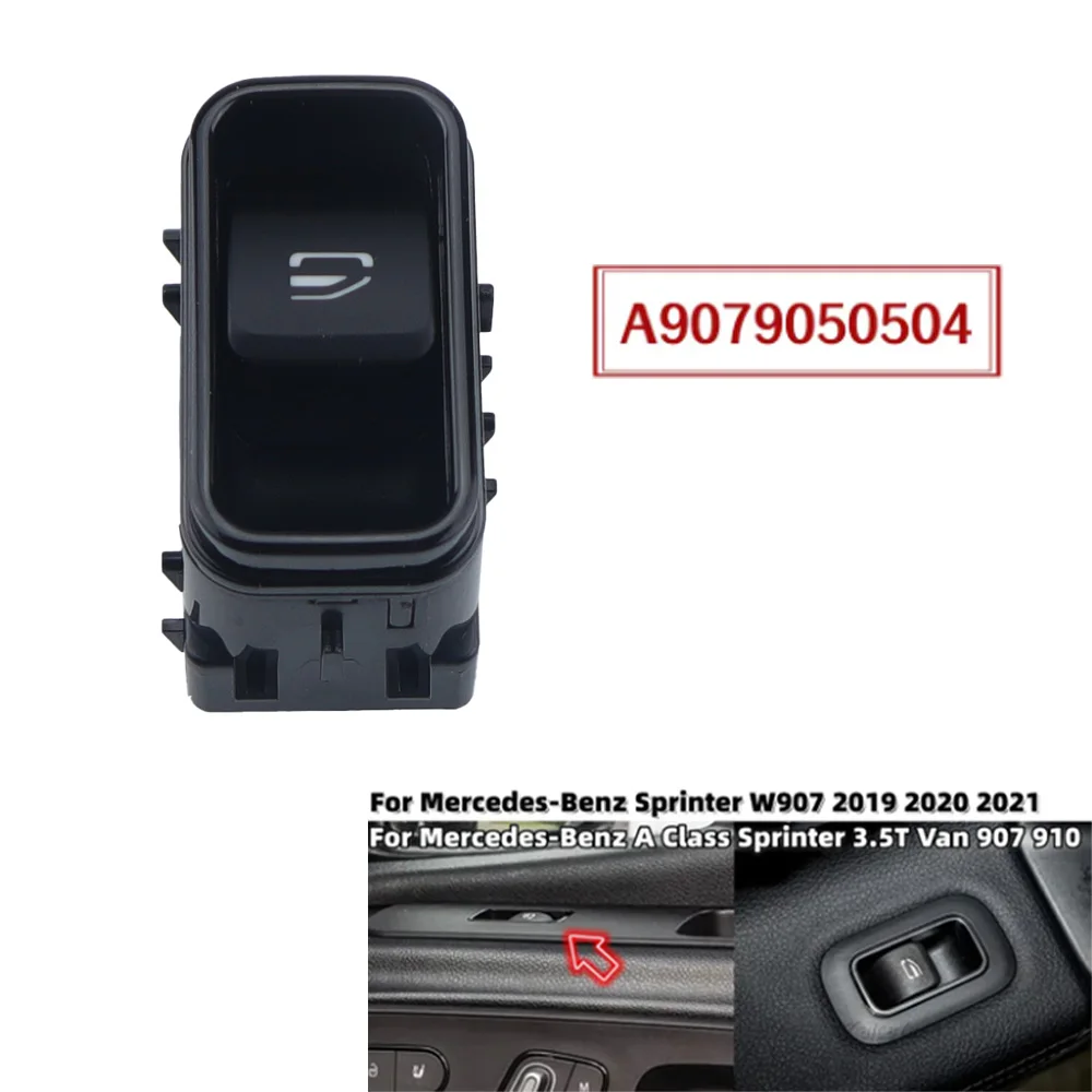 Passenger Side Power Window Switch OE A9079058902 A9079050504 For Mercedes‑Benz Sprinter 3,5‑t Van 907 910