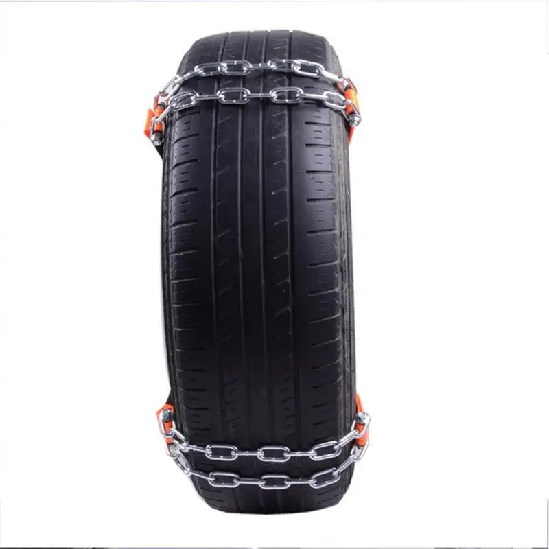 Tire Anti-skid Manganese Steel Chain Snow Mud Car Security Tyre Belt Clip-on Chain For Car Truck SUV Winter Car Accesories