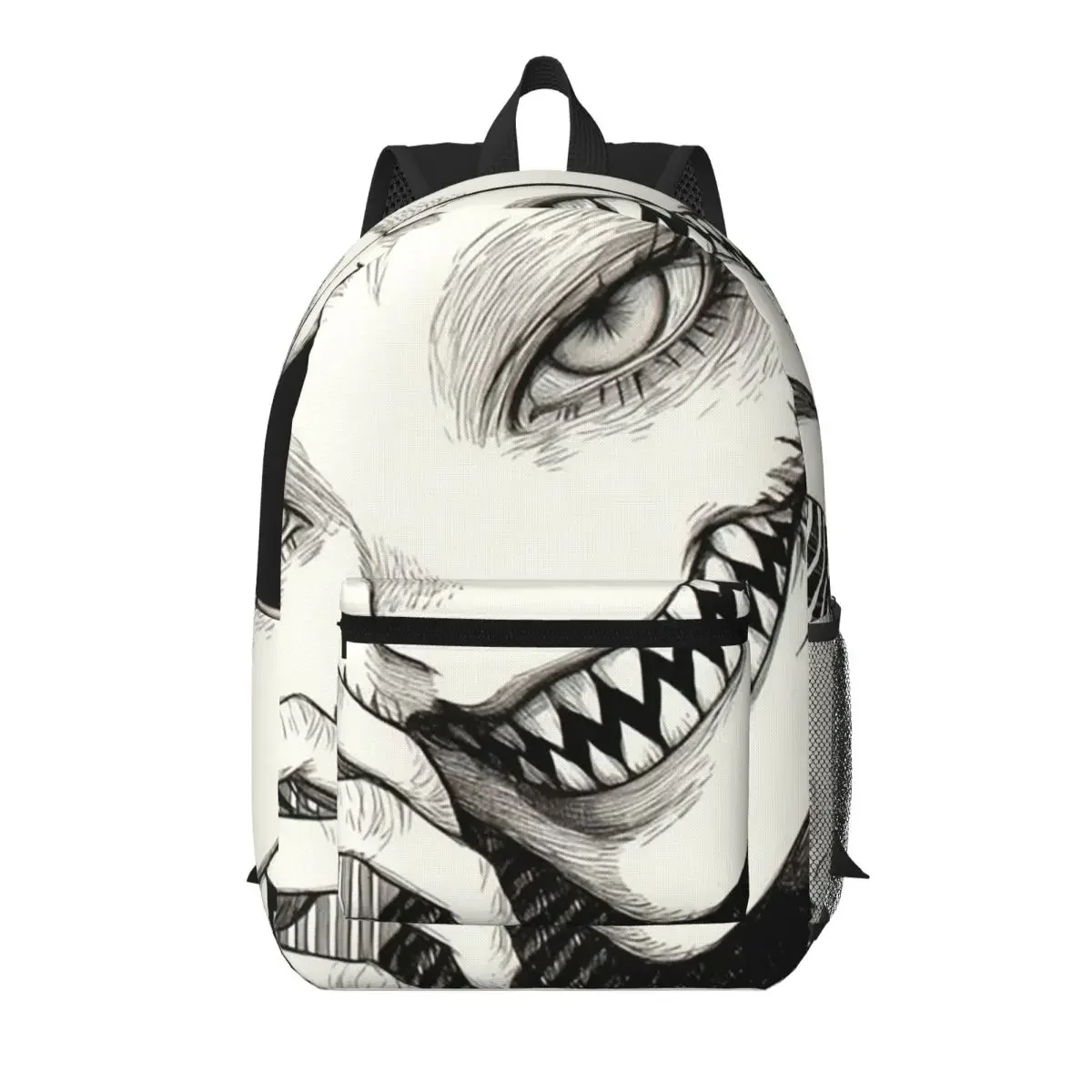 Junji Ito Tribute Poster Uzumaki Student Backpack School Bag Hiking Travel Daypack for Boys Girls Bookbag Shoulder Bags