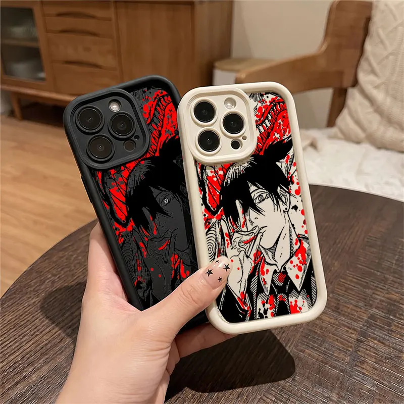 Funda de teléfono a prueba de golpes Chainsaw Man Denji para Realme C30 C33 C35 C51 C55 C63 C65 C67 C71 C85 Narzo 50A N55 P2 P3 V60 Pro