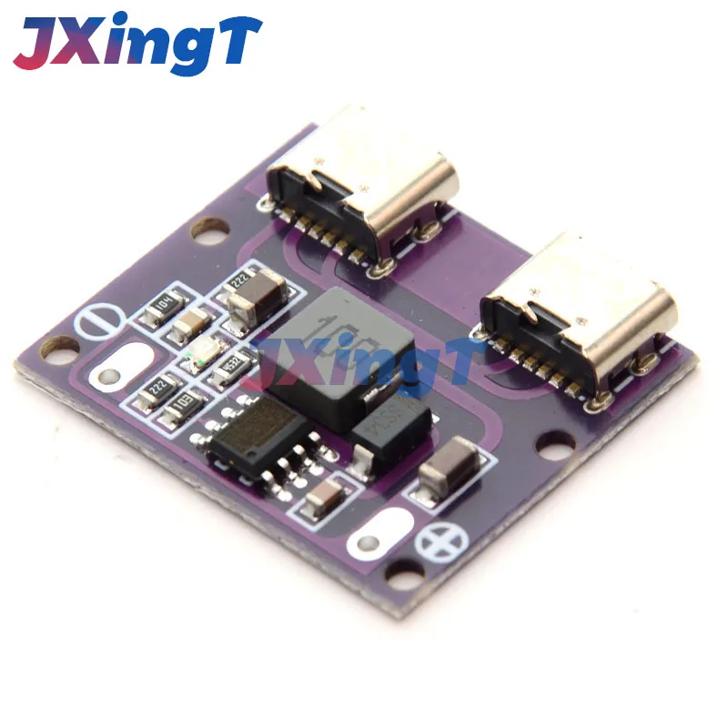 Dual TYPE-C USB Output DC6V-36V to 5V 3A DC-DC Dual TYPE-C Interface Step-Down Module Charging Module 9V/12V/24V/36V