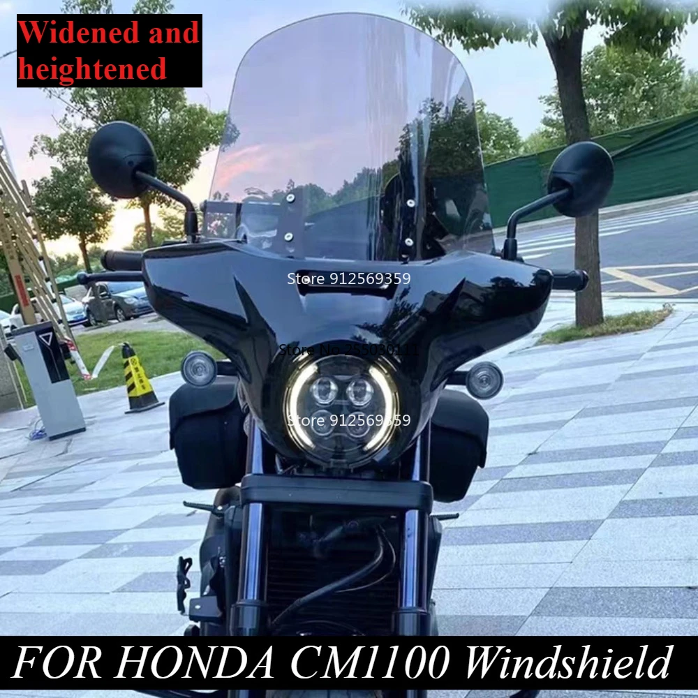 

Motorcycle Modified Windshield Heightening Accessories Heightening Windshield CMX1100 Front Windshield FOR HONDA CM1100