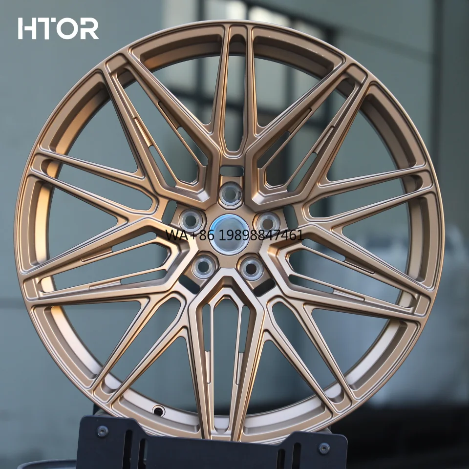 

HTOR Bronze Racing Car Vosse Mag Mesh Sport Wheel 17-26 Inch Custom Forged Aluminium Alloy Rims 5x114.3 Star Alloy Wheels