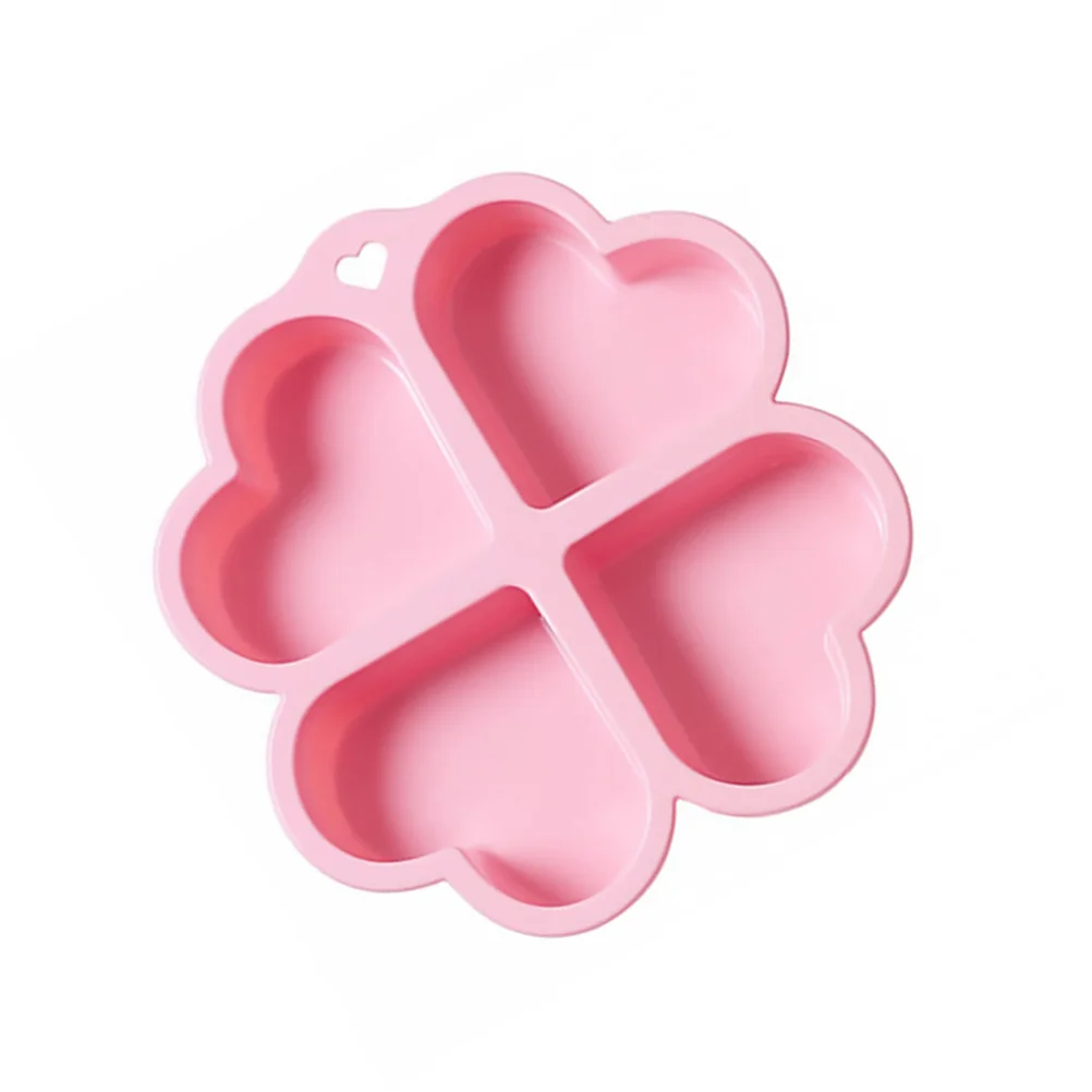 

1Pcs 4 Cavity Heart Shape Silicone Mold for Cake Muffin Jelly Pudding Baking Mould Food Grade Nonstick Flexible Baking Gadget