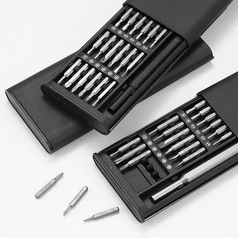 마그네틱 스크루 드라이버 세트 25 in 1 스크류 드라이버 Se 육각형 Torx 비트 iPhone PC 시계 카메라 안경 용 손 도구 수리 키트
