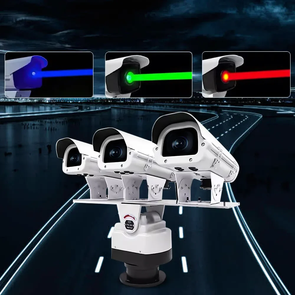 

3-головочные шоссейные движущиеся головные фонари, уличные водонепроницаемые радужные зеленые световые розетки, подвижные вращающиеся достопримечательные полноцветные фонари