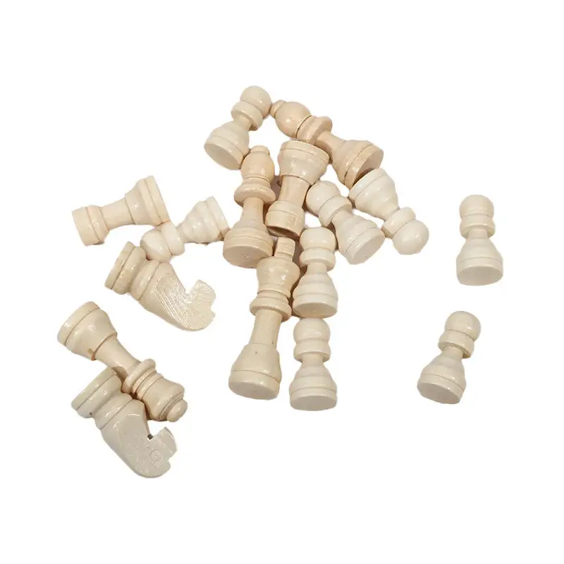 32-teiliges Holzschachspiel Standard-Turnier Staunton Holzschachfiguren 52mm Königshöhe, nur Schachfiguren ohne Brett – Detail 18