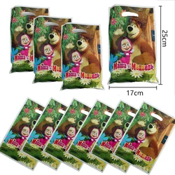 Animal Bear Theme Gift Bag Birthday Party Decoration Candy Package Girls Party Supplies Storage Packing Lots Kraft Bag Gift Box