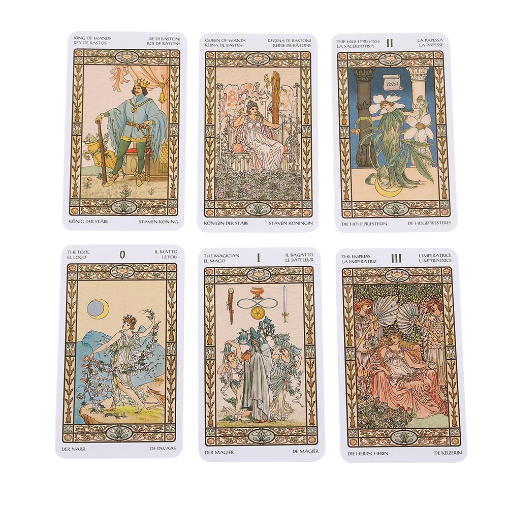 Harmonious 2021New Tarot Divination Card Table Game Toy Prediction Astrology Color Printing Altar Cloth  Werewolf Magic