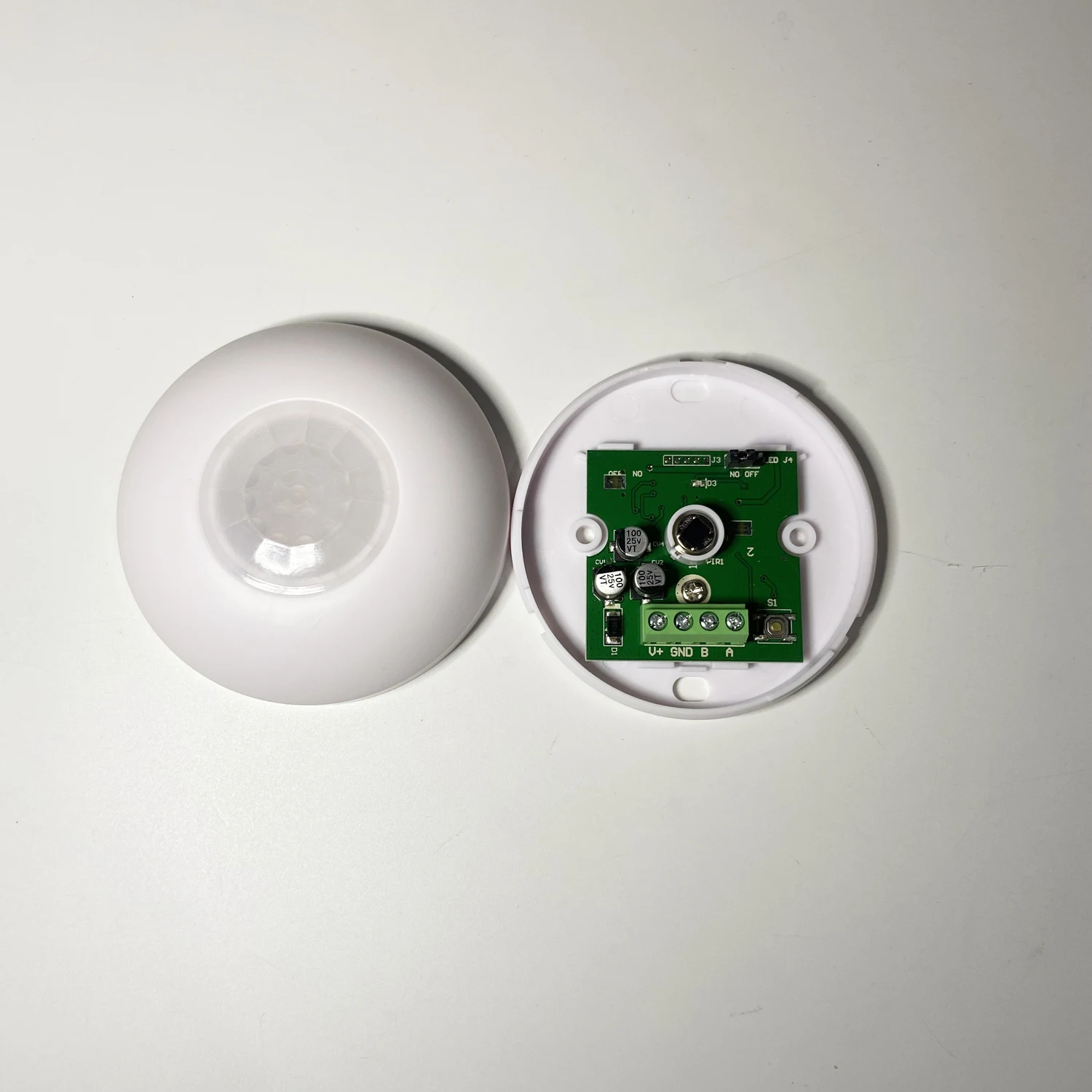 Indoor Ceiling Infrared Detector RS485 Data Output Pir Motion Sensor 9-24Vdc ID Adjustable Security Alarm Smart Hotel Control