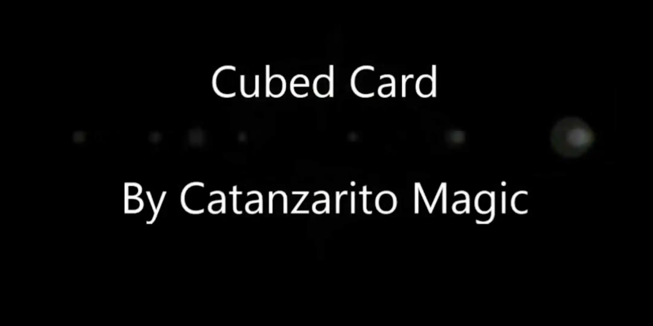 Cubed Card by Catanzarito Magic  , Magic tricks