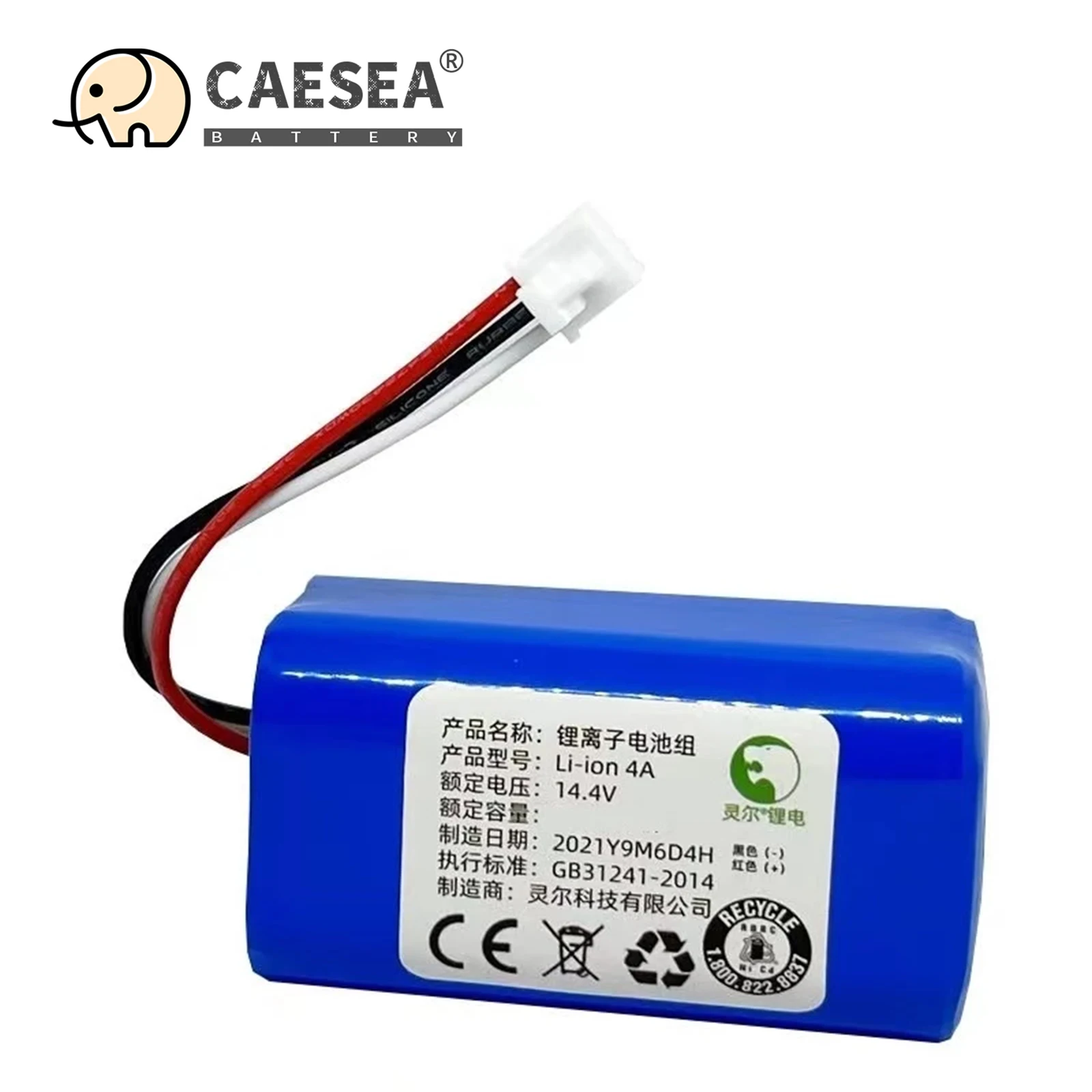 

CAESEA 14.4V 2800mAh Rechargeable Battery for Proscenic 800T 830P 820P 820T 820S Robot Vacuum Cleaner