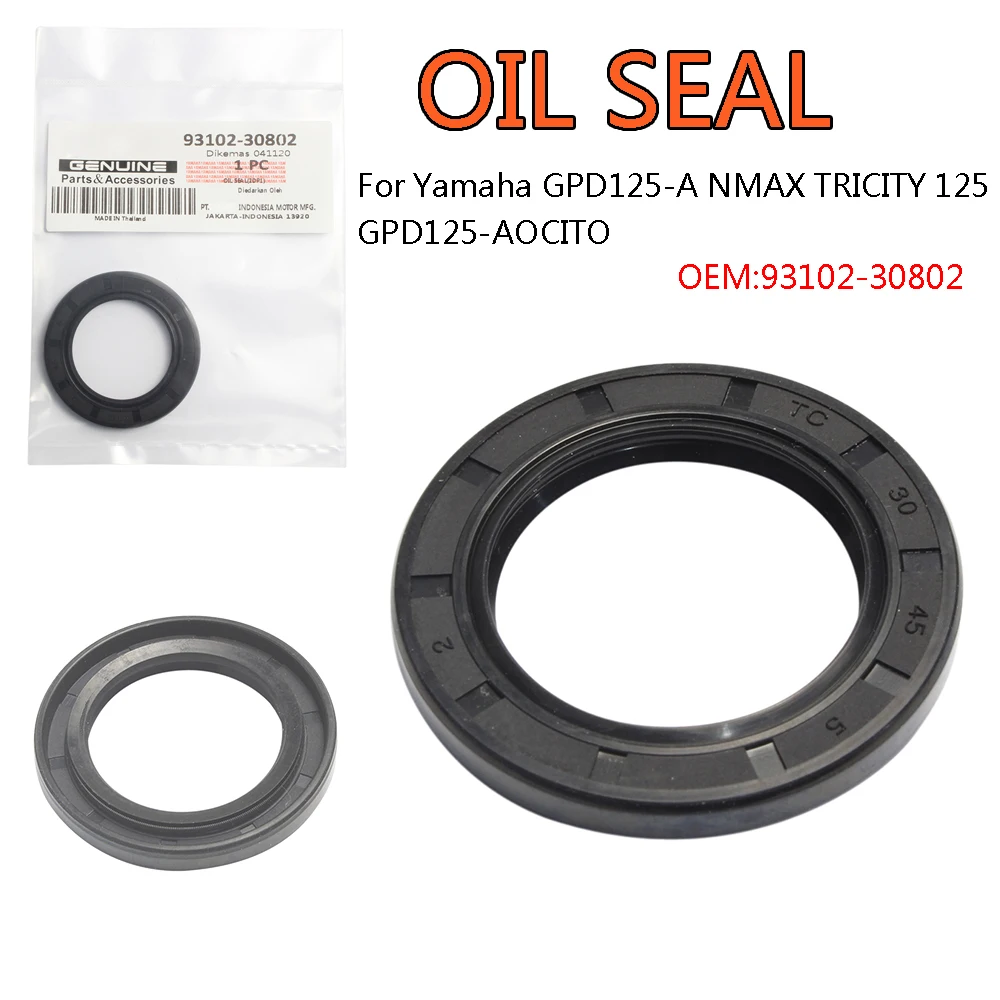 

For Yamaha GPD125-A NMAX TRICITY 125 GPD125-AOCITO Oil Seal Pulley 93102-30802