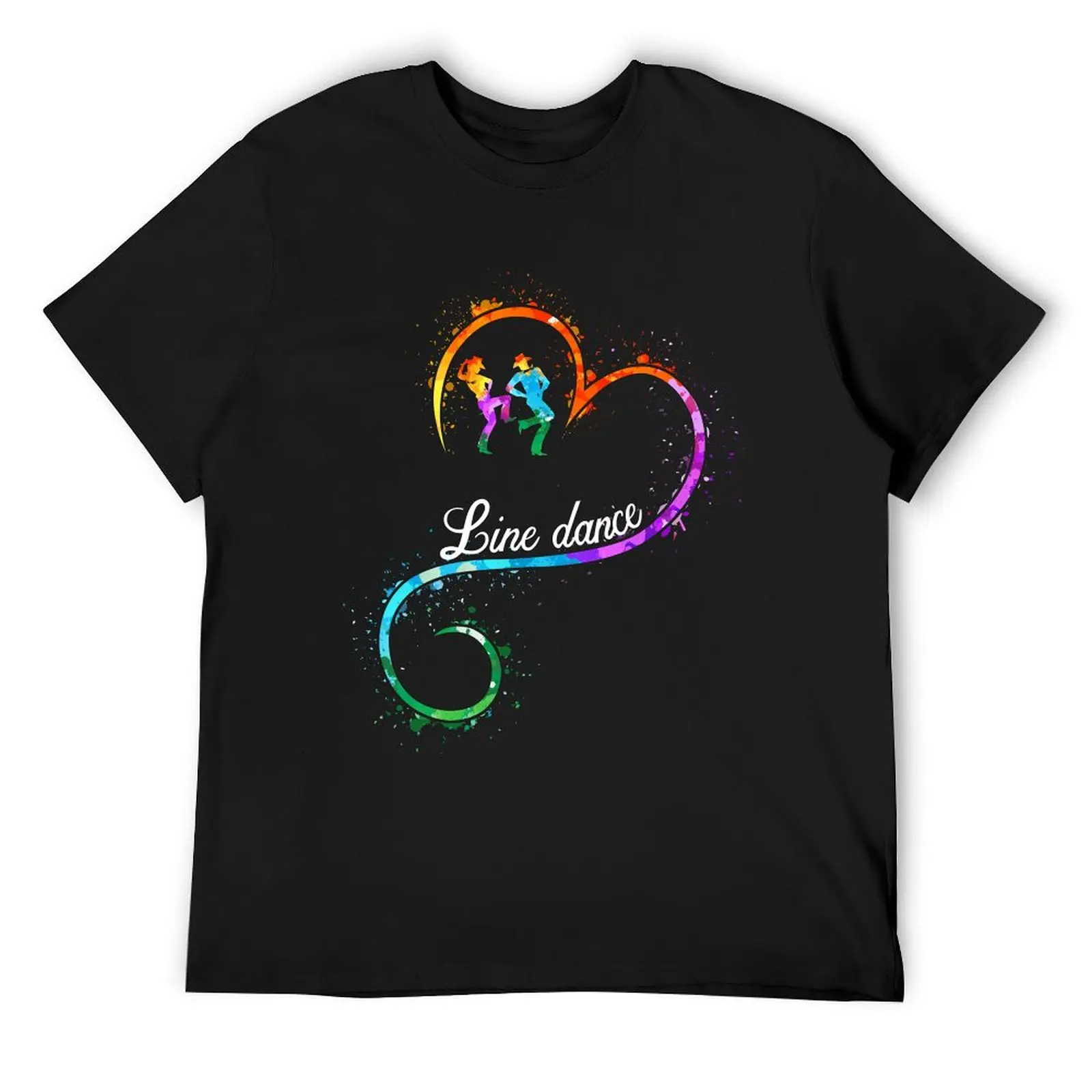 

LINE DACNE heart art T-Shirt boys animal print anime t shirts tops customizeds plain black t shirts men