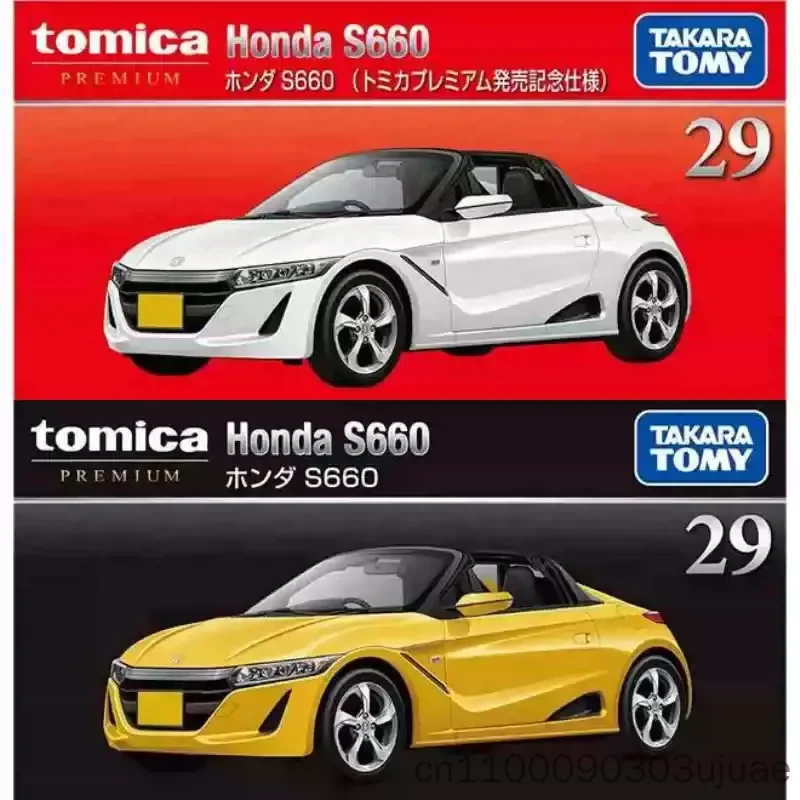 TAKARA TOMY 1/64 Tomica Premium, voiture Honda S660, jouets, modèle de véhicule en métal moulé sous pression, édition commémorative, cadeaux d'anniversaire.