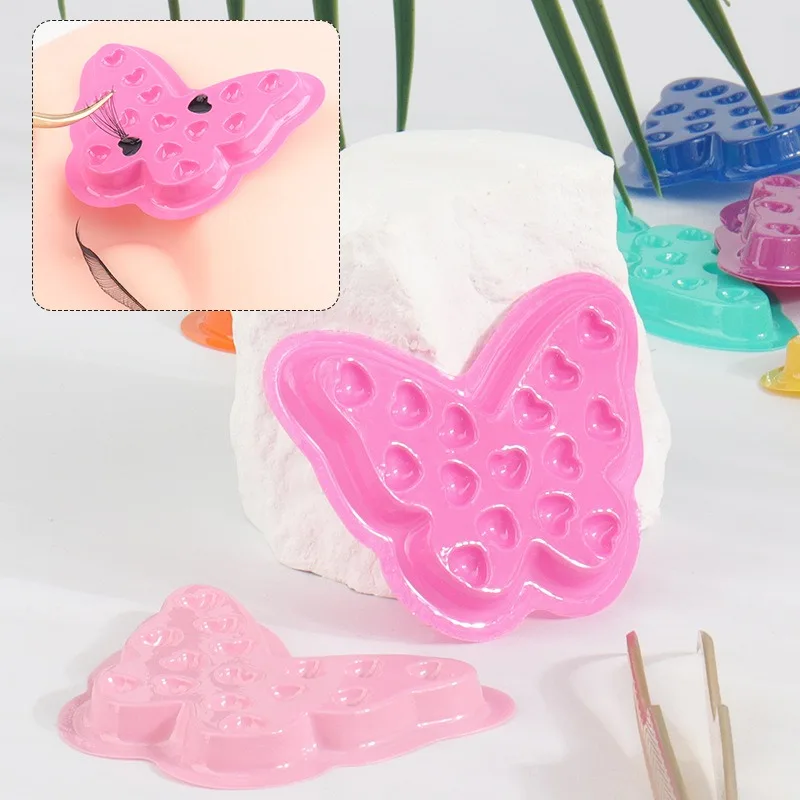 Eyelashผู้ถือกาวถาดPad Lash Extensionกาวขาตั้งฐานปะเก็นTATTOO Pigment Paletteขนตายกเครื่องมือแต่งหน้า