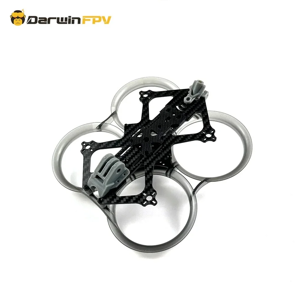 DarwinFPV CineApe 25 Frame 112mm Wheelbase Inverted 2.5 Inch Cinematic Whoop Frame Kit / Replace Bottom Plate Upper Plate for RC