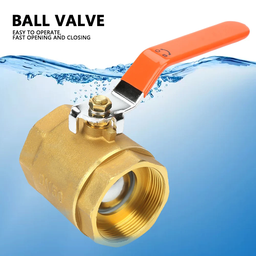 

Female Thread Ball Valve DN50 2" Brass Pipe Ball Valve 1.6MPa for Water Oil Gas