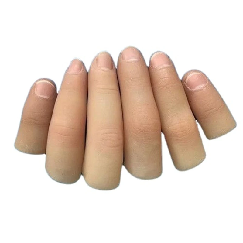 Simulated finger cuff for ring index finger, middle finger, thumb, and little toe finger cuff