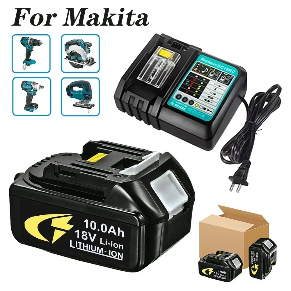 

2023 Улучшенный литиевый аккумулятор для Makita 18 в 10000 мАч BL1830 BL1830B BL1840 BL1850 BL1850B BL1860B BL1815