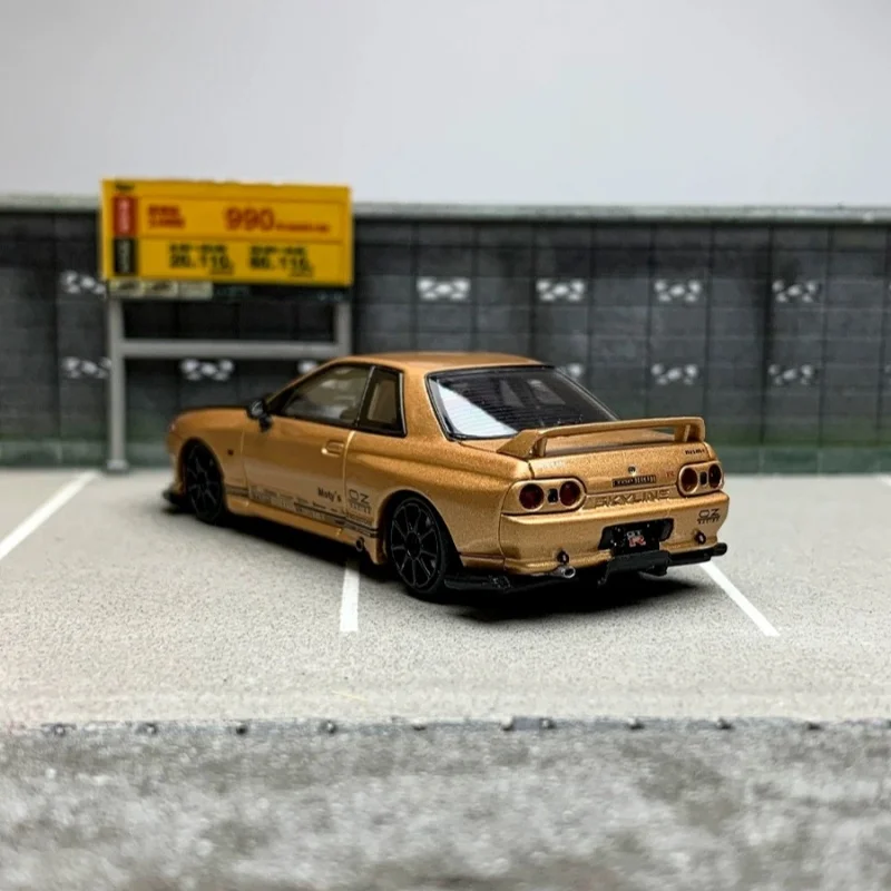 FH 1:64 Skyline GTR 3-го поколения R32 модифицированная модель автомобиля из сплава