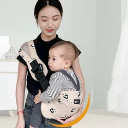 6-18 months baby single shoulder strap front hug wrap baby free hands four seasons universal carrier