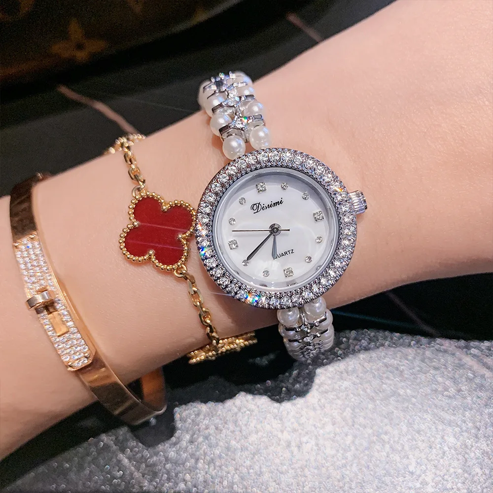 

Elegant women's watch, bracelet watch, water pearl bracelet watch for women, luxury high quality women's watch, female gift