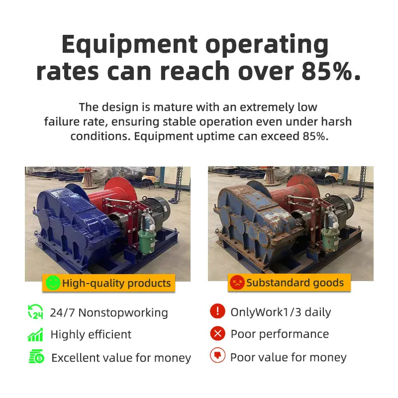 JK Model Electric Winch with Wire Rope for Lifting Towing and Hoisting