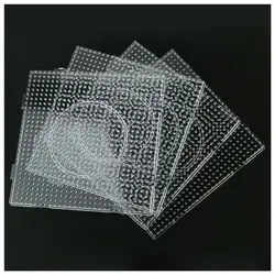 Large Size! Kids Craft Fuse Beadbone Square Puzzle Pegboards Patterns for 5 Mm Hama Beads Perler Beads DIY Puzzles