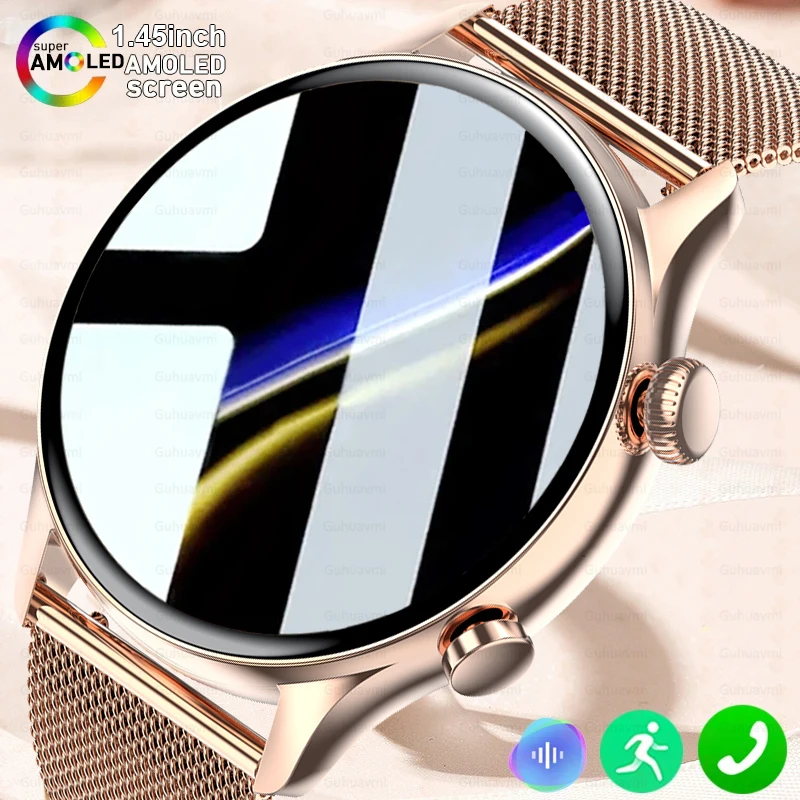 

AMOLED Screen Smart Watch Heart Rate Blood Oxygen Fashion Ladies Bracelet 2024 Bluetooth Call Smartwatch Women For Android IOS ﻿