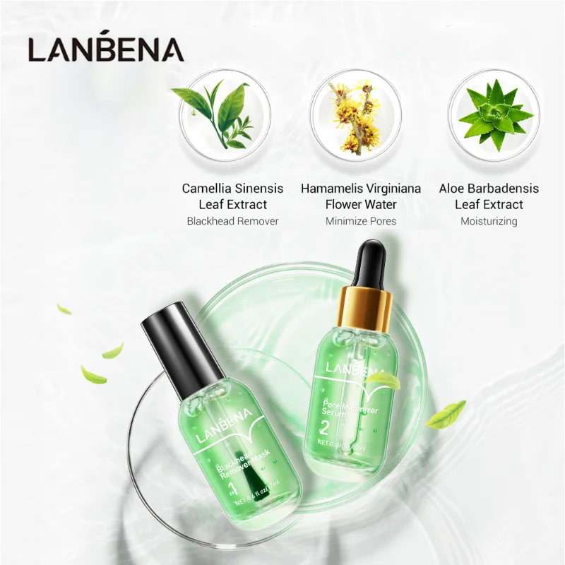 

LANBENA Blackhead Remover Serum Shrinking Pore Essence Pore Strip Tearing Deep Cleansing Oil Control Shrink Pores Nose Skin Care