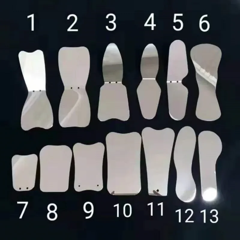 

Double-Sided Stainless Steel Dental Mirrors Photography Autoclavable IntraOral Dental Orthodontic Reflector Mirrors