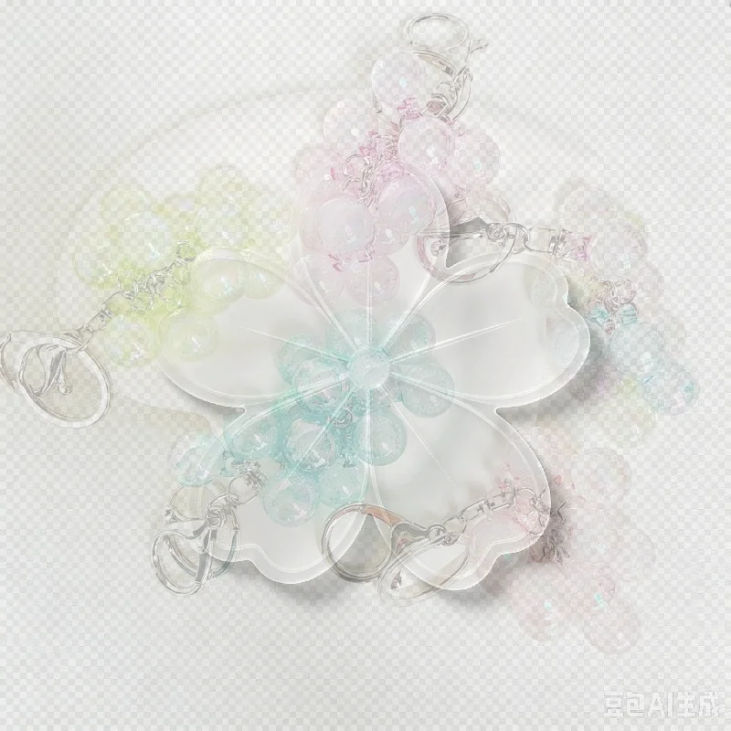 Wear-resistant Keychain Transparent Grape Shape Acrylic Keychain Pendant With Lobster Clasp Easy Hang Key Holder For Backpack