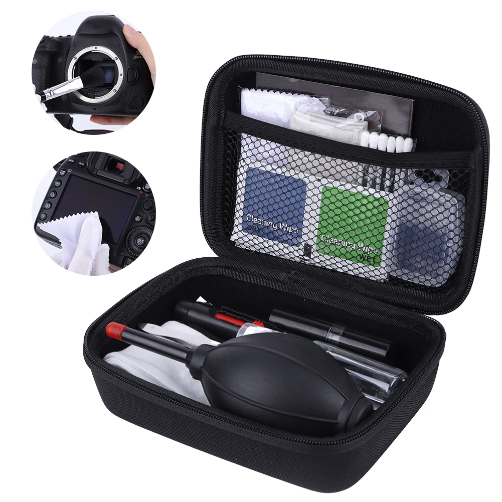 32 قطعة طقم تنظيف الكاميرا المهنية مسحات التنظيف/قلم العدسة/منفاخ الهواء/تنظيف القماش أداة تنظيف الكاميرا لكاميرات DSLR #5