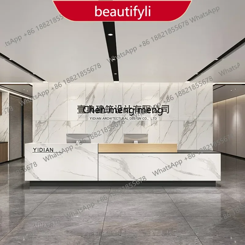 

01A Unique Cash Reception Desk Conference Restaurant Mobile Simple Reception Desk Supermarket Executive Mostrador Trendy Furnitu