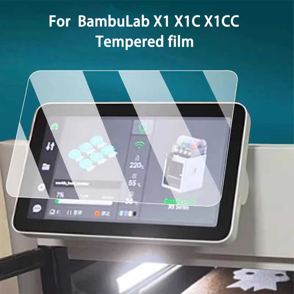Protector de pantalla de película protectora de vidrio templado Premium a prueba de arañazos 9H para impresora 3D BambuLab X1 X1C X1CC H2D