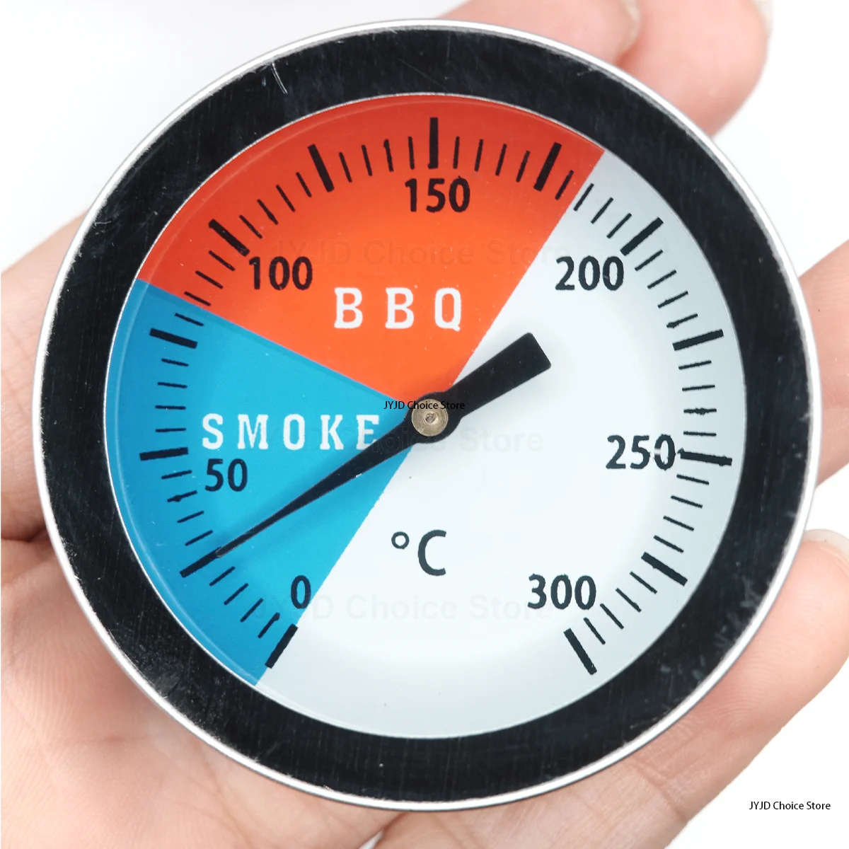 300°C Degrees Oven Thermometer Stainless Steel Grill BBQ Thermometer Instruments 52mm Barbecue Temperature Gauge Kitchen Cooking