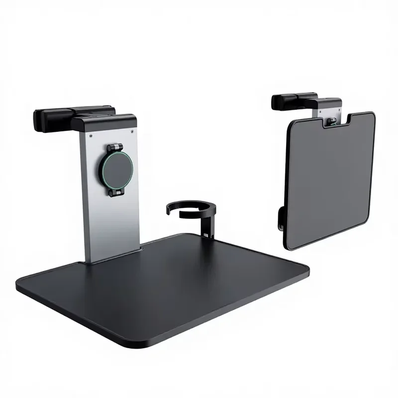 Adjustable Foldable Car Backseat Tray Table with Phone Cup Holder for Laptop iPad Dining Work Road Travel Accessories