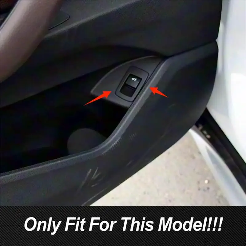 Carbon Fiber Color Car Door Trunk Switch Button Frame Decoration Cover Trim For BMW X1 F48 X2 F39 ABS Auto Interior Accessories