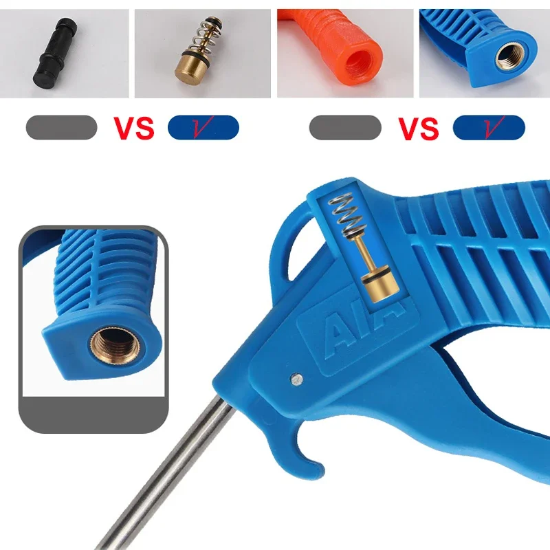 

Air Blow Gun Blowing Airsoft Guns Hand Held Pneumatic Cleaning Tool Dust Spray 1/4" Port Duster Clean